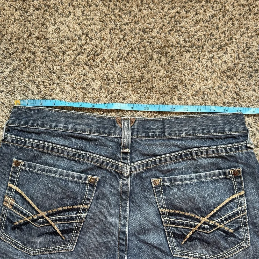 Ariat Jeans M5 Low Rise Straight Leg Fit Buffalo Nickle Men's 34x32 Whiskers Y2K